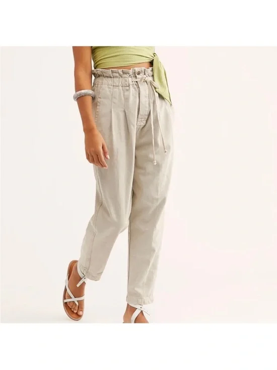 Free People Margate Pleated Trouser Pants- Size Small - Picture 3 of 15